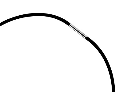 Collana In Caucci¦ Nero 5,5 Mm, Perperle Fantasia, 45 Cm - Immagine Standard - 2