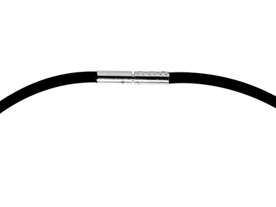 Collana In Caucci¦ Nero 3 Mm, Per Perle Fantasia, 43 Cm - Immagine Standard - 3