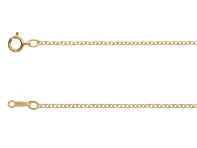 Catena A Maglie Forzate 2,20 Mm, 45cm, Gold Filled