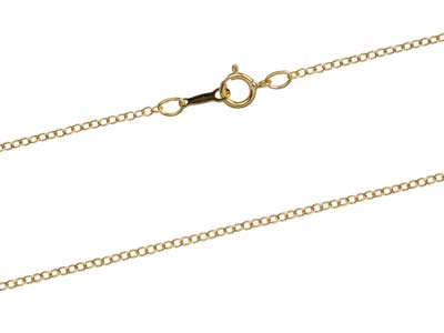 Catena A Maglie Forzate 2,20 Mm, 45cm, Gold Filled - Immagine Standard - 2