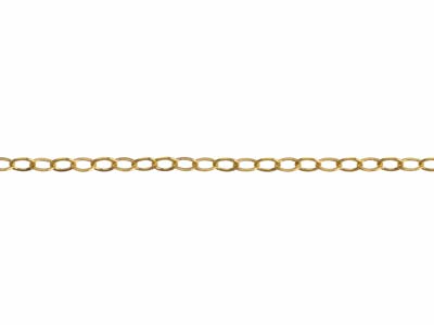 Catena A Maglie Piatte For\at 1,50 Mm, 45 Cm, Riempito D'oro - Immagine Standard - 3