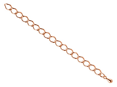 Prolunga Catena Rombo 2,75 Mm, 5,5 Cm, Rosa