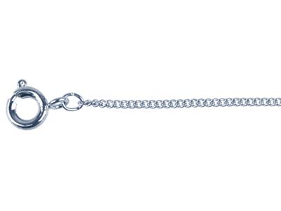 Catena Groumette 1,2 Mm, 45 Cm, Argento