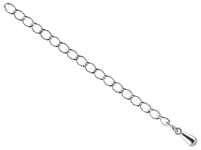 Prolunga Catena Rombo 2,75 Mm, 5,5 Cm, Argento