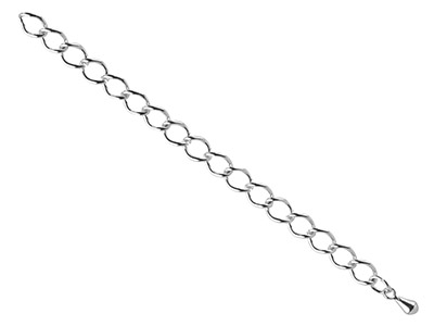 Prolunga Catena Rombo 4,55 Mm, 8,5 Cm, Argento* - Immagine Standard - 1