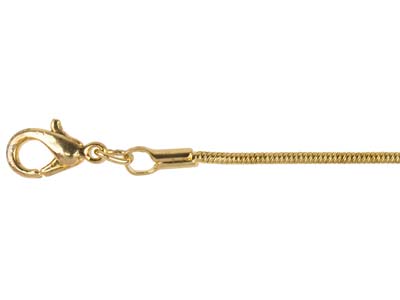 Catena Maglia Serpente 1,1 Mm, 40 Cm, Dorato
