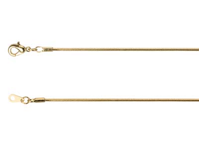 Catena Maglia Serpente 1,1 Mm, 40 Cm, Dorato* - Immagine Standard - 2
