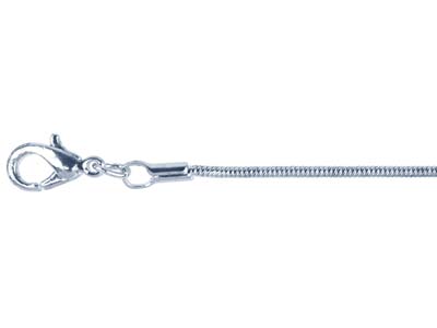 Catena A Maglia Serpente 1,1 Mm, 45cm, Argento