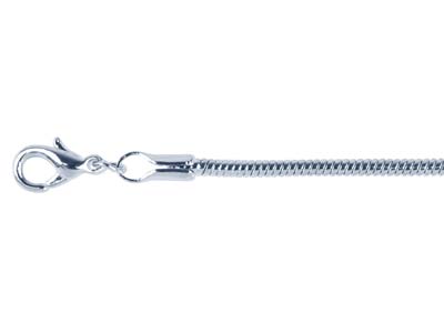 Catena A Maglia Serpente 1,9 Mm, 45cm, Argento