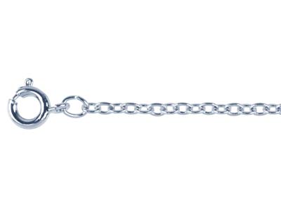 Catena A Maglie Forat 2,3 Mm, 45 Cm, Argento