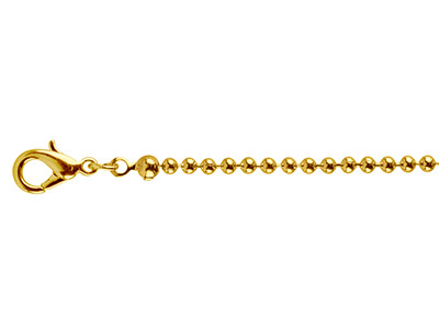 Catena A Palline 2,4 Mm, 45 Cm, Oro