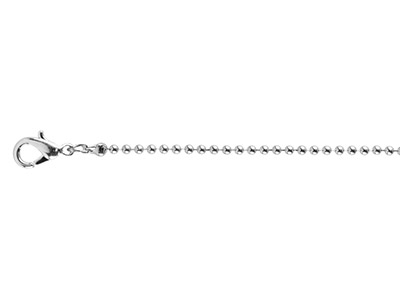 Catena A Palline 1,5 Mm, 40 Cm, Argentato