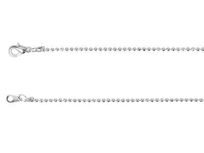 Catena A Palline 1,5 Mm, 45 Cm, Argentato* - Immagine Standard - 2
