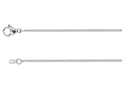 Catena A Maglia Gourmette 1,6 Mm, 45 Cm, Acciaio Inossidabile - Immagine Standard - 2