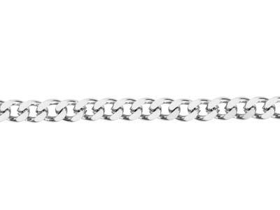 Catena A Maglie Gourmette 3 Mm, 60 Cm, Acciaio Inossidabile - Immagine Standard - 3