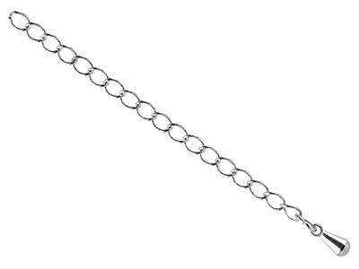 Prolunga Catena Rombo 4,50 Mm, 8,5 Cm, Acciaio Chirurgico