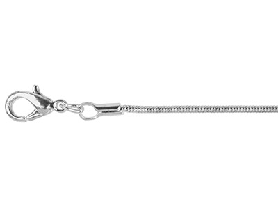 Catena A Serpent 1,1 Mm, 45 Cm, Acciaio Inossidabile