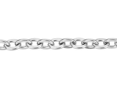Catena A Maglie Forzate 3,5 Mm, 68 Cm, Acciaio Inossidabile - Immagine Standard - 3