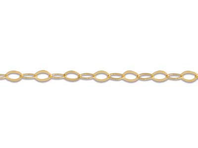 Catena A Maglie For\at Effetto Specchio 0,80 Mm, 40 Cm, Oro Giallo 18k - Immagine Standard - 3