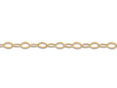 Catena Forçat Trasparente A Specchio 0,80 Mm, 40 Cm, Oro Giallo 18 Carati - Immagine Standard - 3