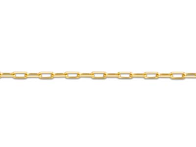 Catena Forçat Taglio Diamante 0,95 Mm, 40 Cm, Oro Giallo 18 Ct. - Immagine Standard - 3