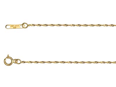 Catena Singapore 1,1 Mm, 45 Cm, Oro Giallo 18 Ct. - Immagine Standard - 2