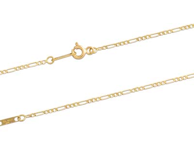 Catena, Maglia Alternata 1/3 Ultra Piatta, 1,6 Mm, 40 Cm, Oro Giallo 18 Ct. - Immagine Standard - 2