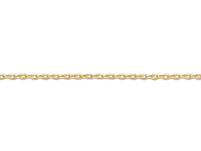 Catena Forçat Taglio Diamante 0,8 Mm, 45 Cm, Oro Giallo 18 Ct. - Immagine Standard - 3