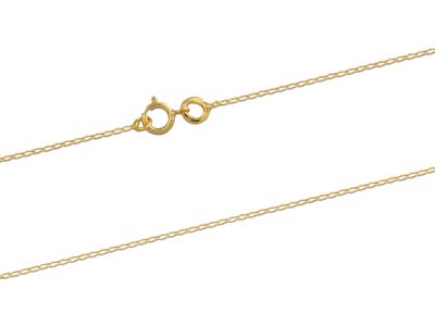 Catena A Maglie Gourmette Cheval 0,80 Mm, 45 Cm, Oro Giallo 18k - Immagine Standard - 2