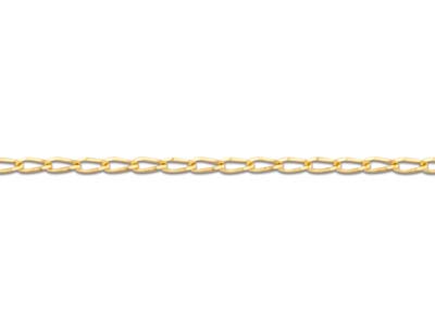 Catena A Maglie Gourmette Cheval 0,80 Mm, 45 Cm, Oro Giallo 18k - Immagine Standard - 3