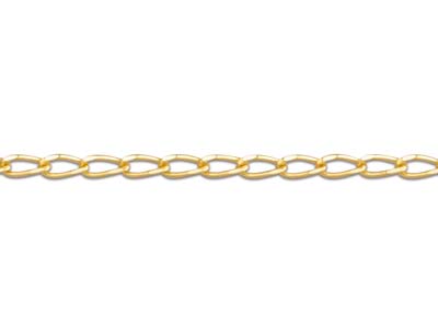 Catena A Maglie Gourmette Horse 1,05 Mm, 45 Cm, Oro Giallo 18k - Immagine Standard - 3
