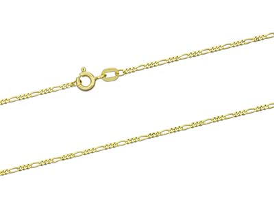 Catena 1/3 Di Maglia, 1,3 Mm, 45 Cm, Oro Giallo 18 Carati - Immagine Standard - 2