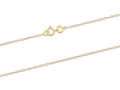 Catena A Maglie For\at Chiara 1,30 Mm, 40 Cm, Oro Giallo 18k - Immagine Standard - 2