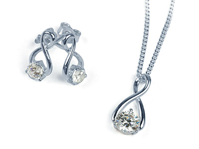 Ciondolo Croce Con Zirconi, Argento925 - Immagine Standard - 2