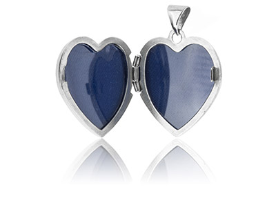 Medaglione A Cuore Apribile 15,7 Mm, Argento 925 - Immagine Standard - 2