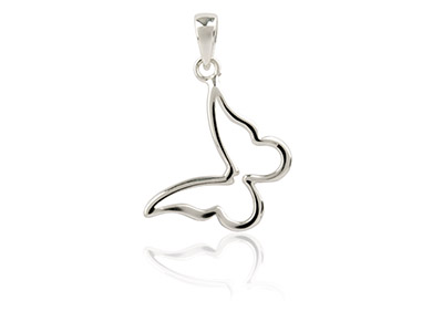 Ciondolo Farfalla 18 X 13,1 Mm, Argento 925