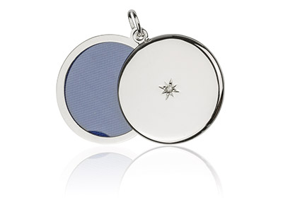Medaglione Per Foto O Oggetti Preziosi 22 Mm, Argento 925 - Immagine Standard - 2