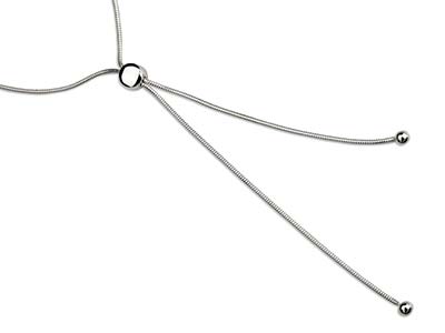 Collana A Catena Serpente 1,2 Mm, 60 Cm, Argento 925 - Immagine Standard - 2