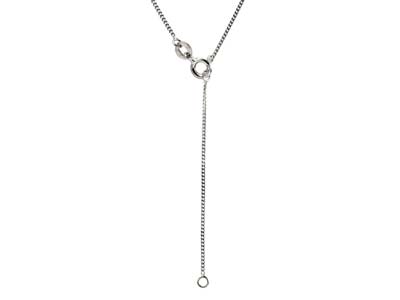 Collana Pendente Con 3 Barrette Placcate, 40 Cm, Argento 925 - Immagine Standard - 2