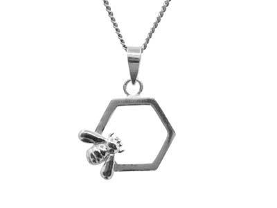 Ciondolo Ape E Favo, Argento 925 - Immagine Standard - 2
