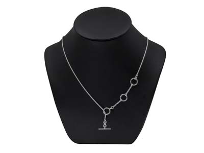 Collana Maglia Serpente, Chiusura At, Regolabile 45 Cm, Argento 925 - Immagine Standard - 3