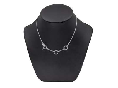 Collana Maglia Serpente, Chiusura At, Regolabile 45 Cm, Argento 925 - Immagine Standard - 4