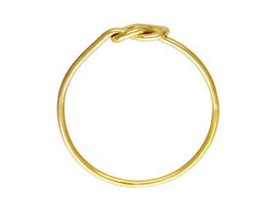 Anello Nodo A Forma Di Cuore, Gold Filled, Misura L - Immagine Standard - 2