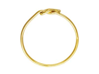 Anello Nodo Amore Cuore In Oro Pieno Large - Immagine Standard - 2