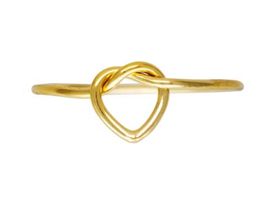 Anello Nodo Amore Cuore Oro Pieno Small