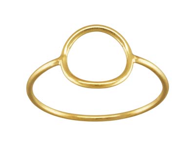 Anello Con Motivo Circolare, Gold Filled, Taglia L - Immagine Standard - 1