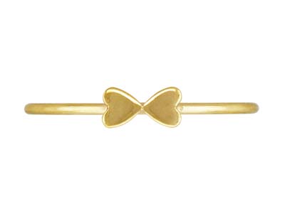 Anello Doppio Cuore, Gold Filled, Misura L 57/58 - Immagine Standard - 1