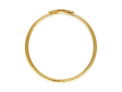 Anello Doppio Cuore, Riempito D'oro, Taglia S Circa  51 - Immagine Standard - 2