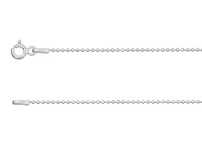 Catena A Palline 1,2 Mm, 40 Cm, Argento925