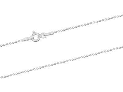 Catena A Palline 1,2 Mm, 40 Cm, Argento925 - Immagine Standard - 2